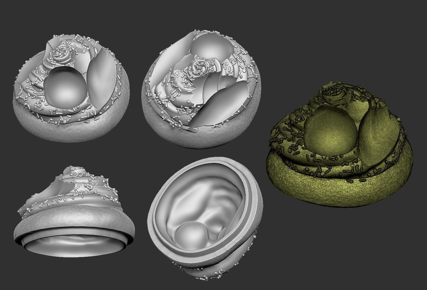 Cupcake Pinup 3D print model_14