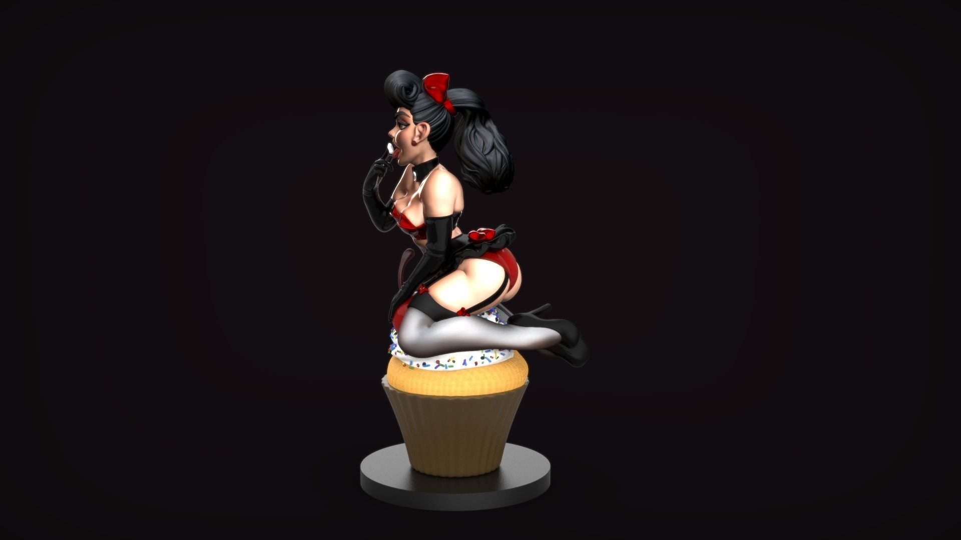 Cupcake Pinup 3D print model_18