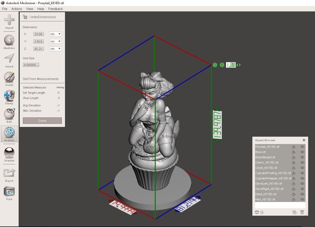 Cupcake Pinup 3D print model_5