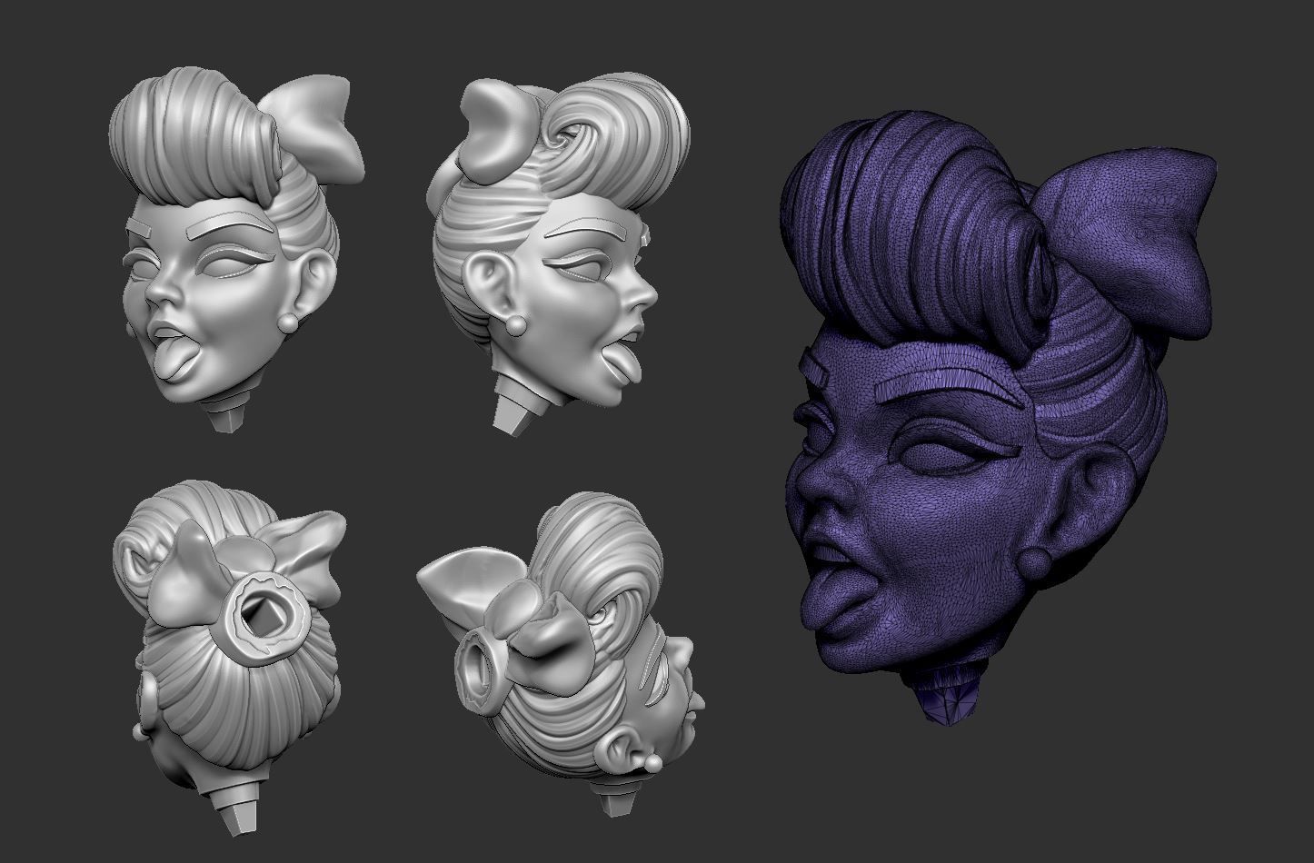 Cupcake Pinup 3D print model_8