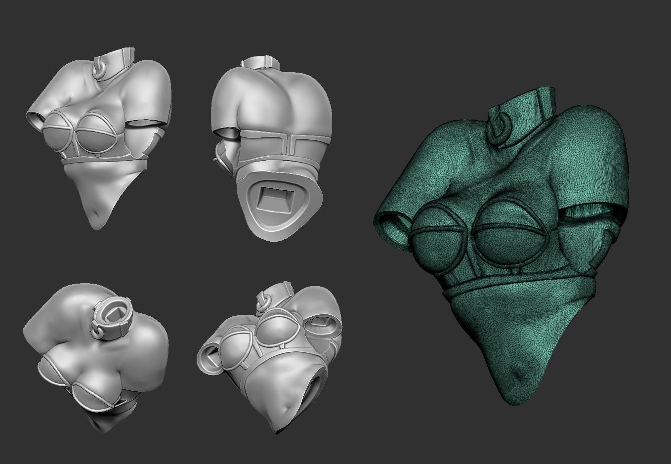 Cupcake Pinup 3D print model_9