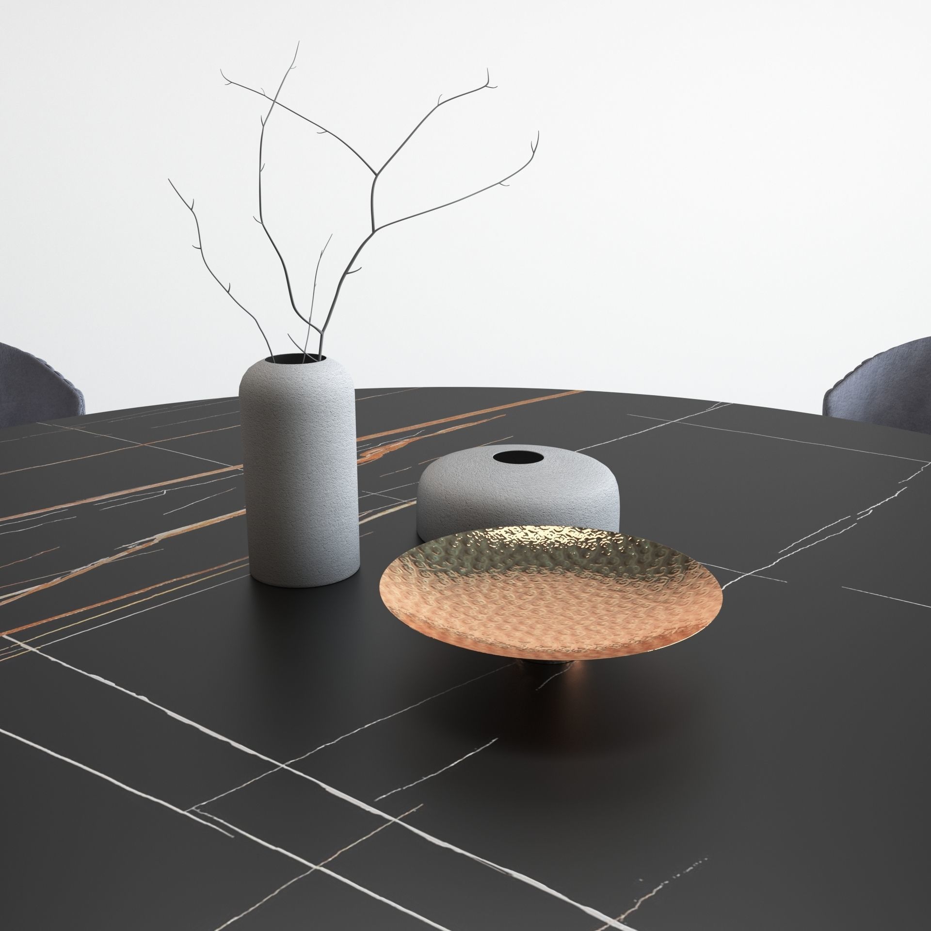 Ercole Table and Ninfea chair 3D model_5