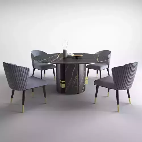 Ercole Table and Ninfea chair