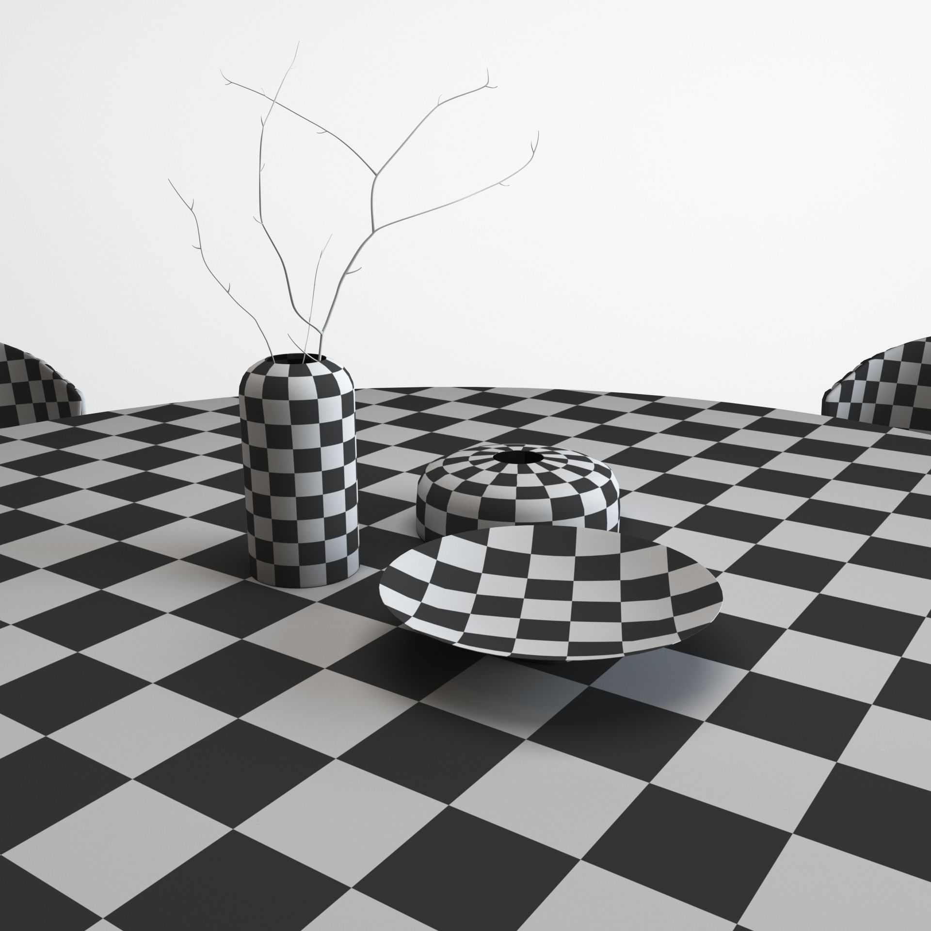 Ercole Table and Ninfea chair 3D model_15