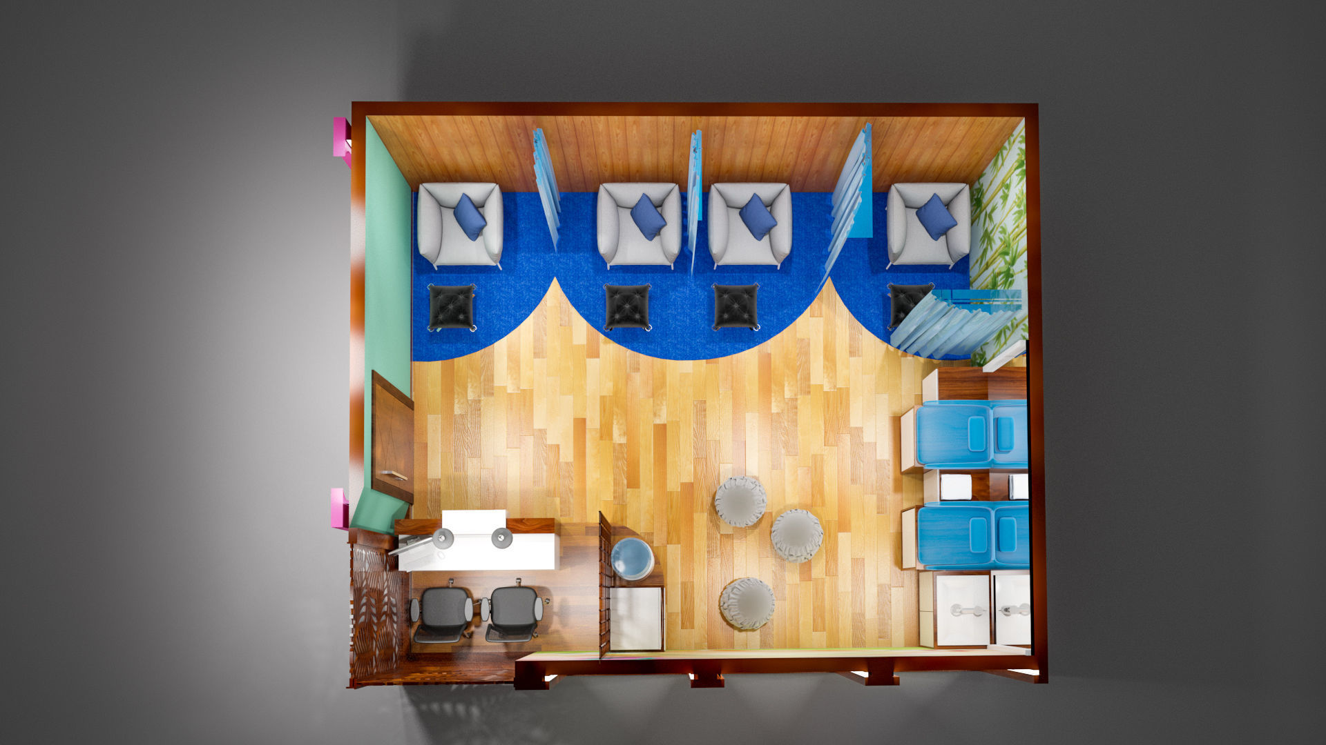 Baby Feeding Stall or room 3D model_13