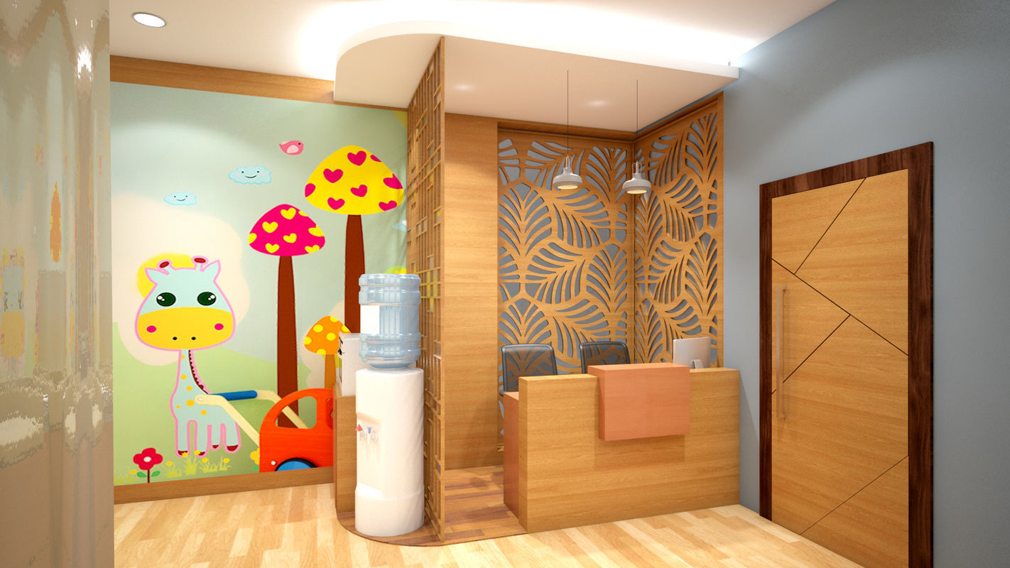 Baby Feeding Stall or room 3D model_10
