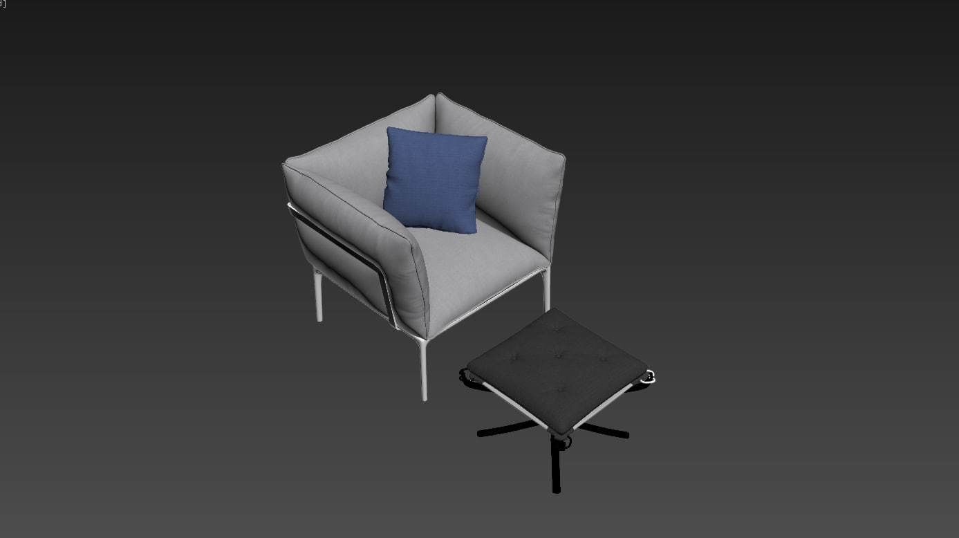 Baby Feeding Stall or room 3D model_6