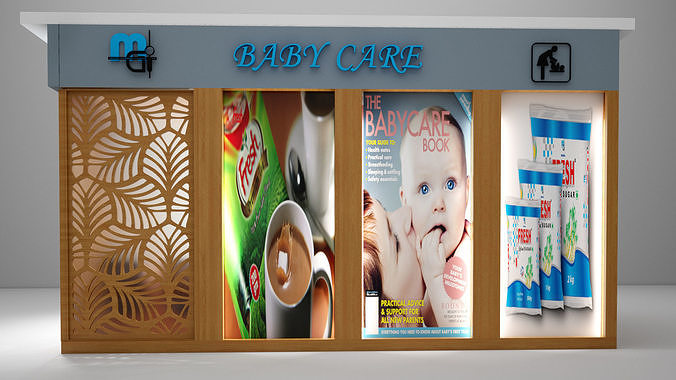 Baby Feeding Stall or room 3D model