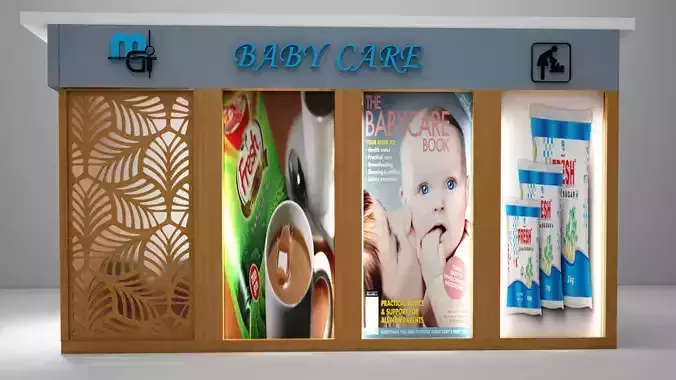 Baby Feeding Stall or room 3D model