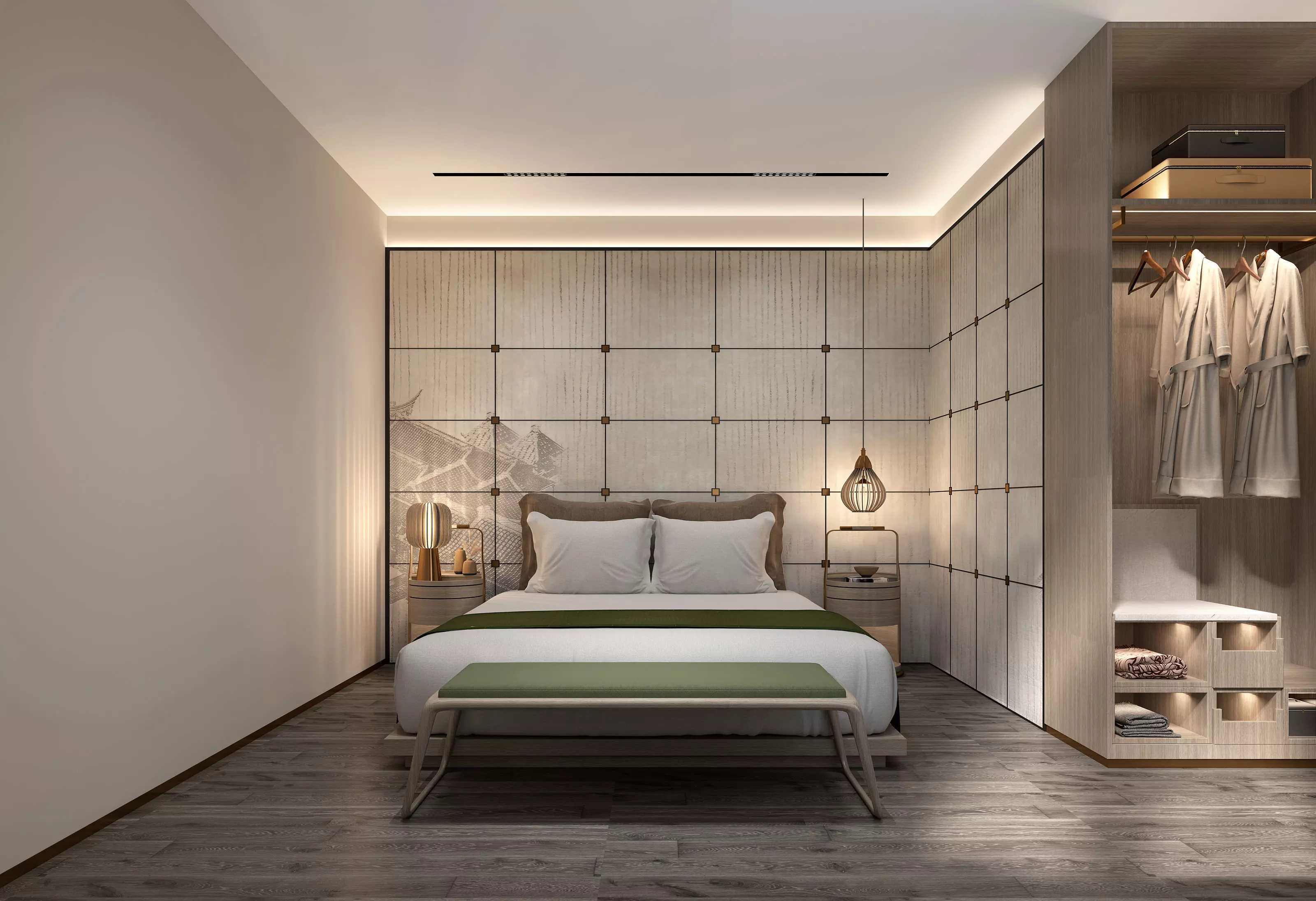 Modern villa homestay style 3D model_0