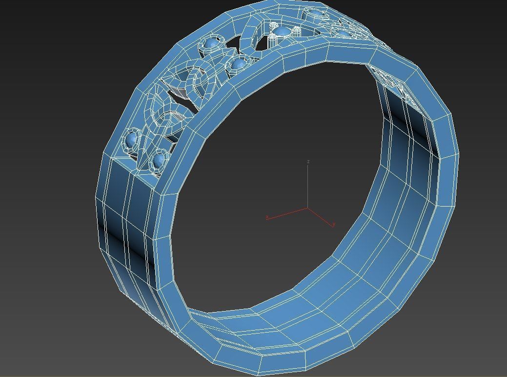Wedding ring 2 3D model_4