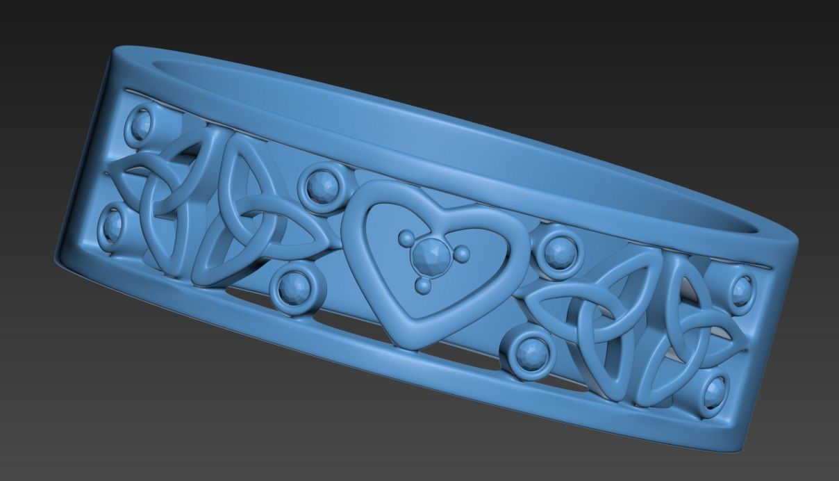 Wedding ring 2 3D model_1