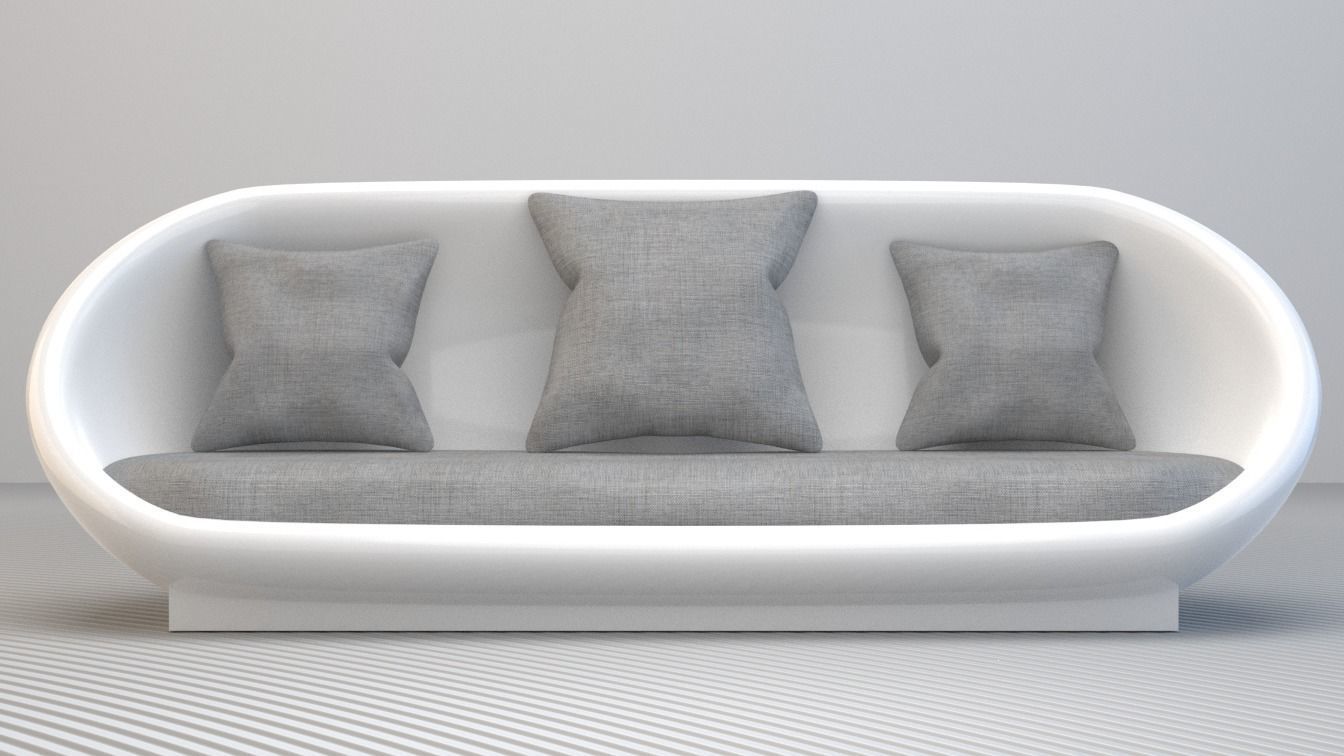 Modern Sofa 3D model_19