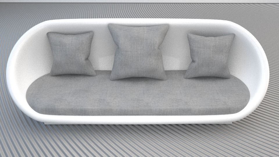 Modern Sofa 3D model_5