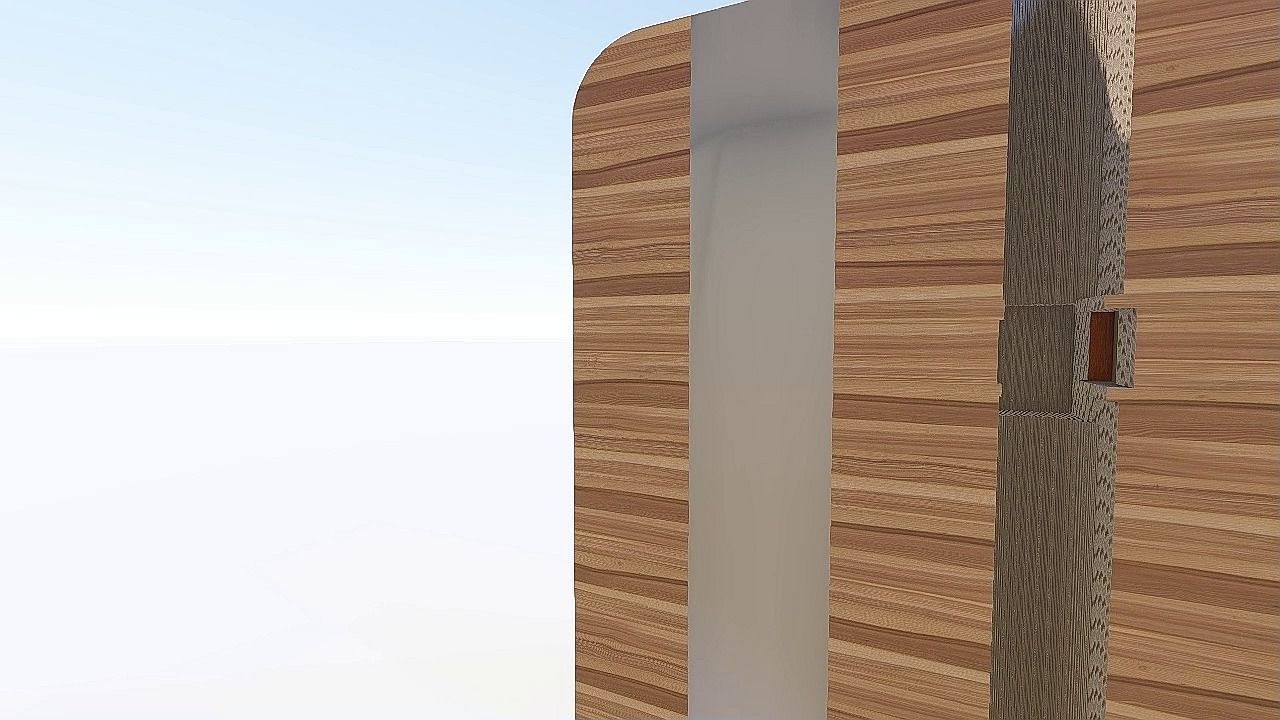closet wooden box in middle of desert 3D print model_2