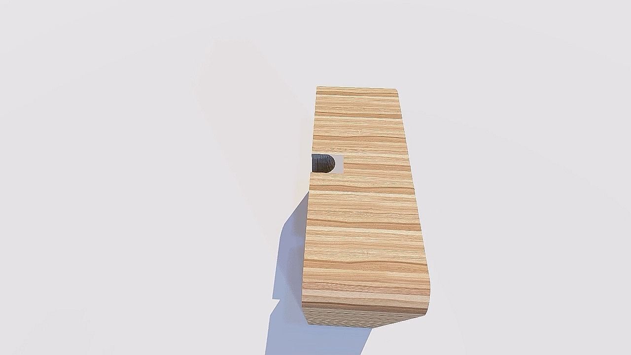 closet wooden box in middle of desert 3D print model_7
