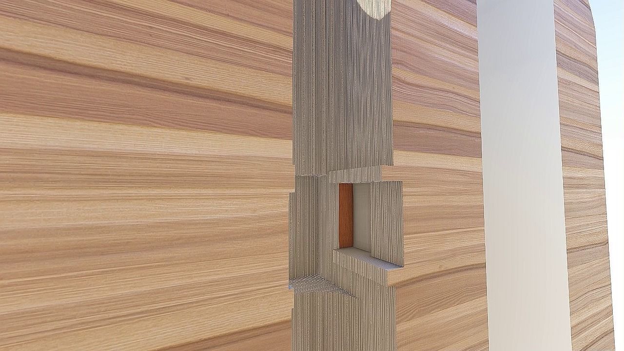 closet wooden box in middle of desert 3D print model_3