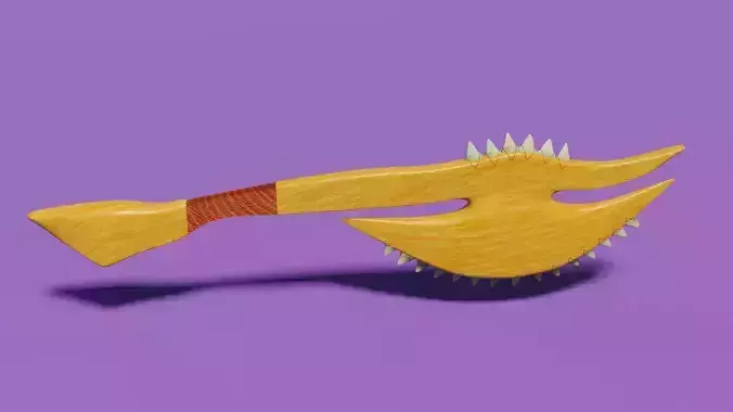 shark tooth axe 3D model