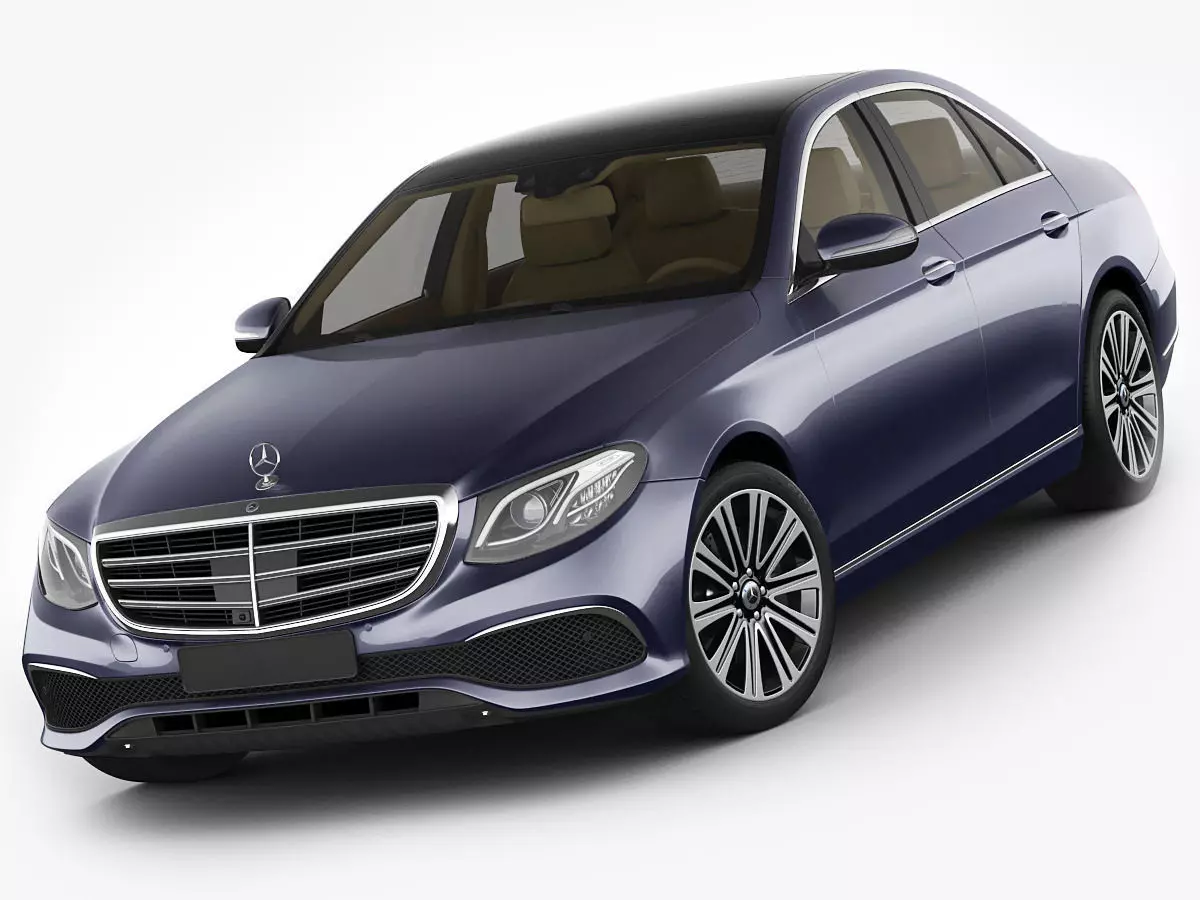 Mercedes E-class exclusive sedan hybrid 2017 3D model