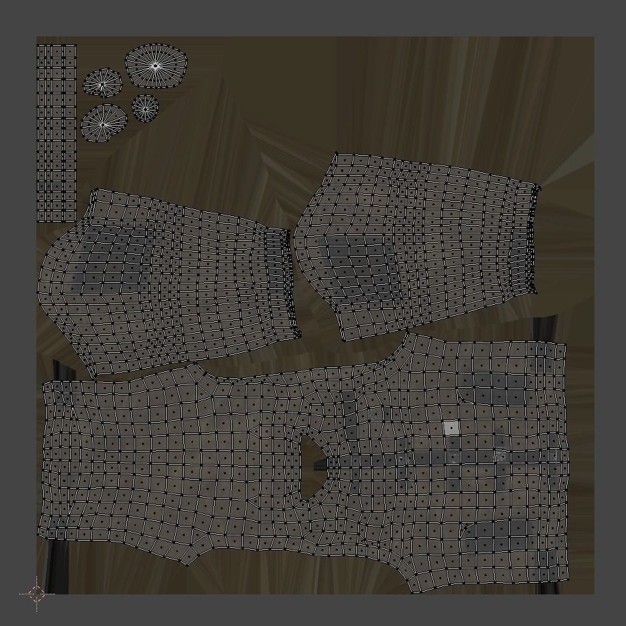 Tactical jacket Low-poly 3D model_19