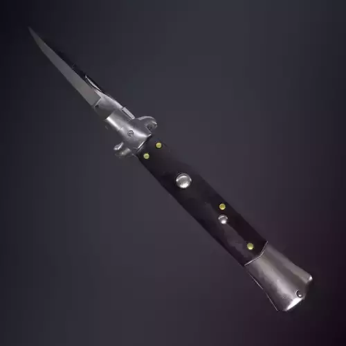 Stiletto Switchblade - PBR Game Ready Low-poly 3D model