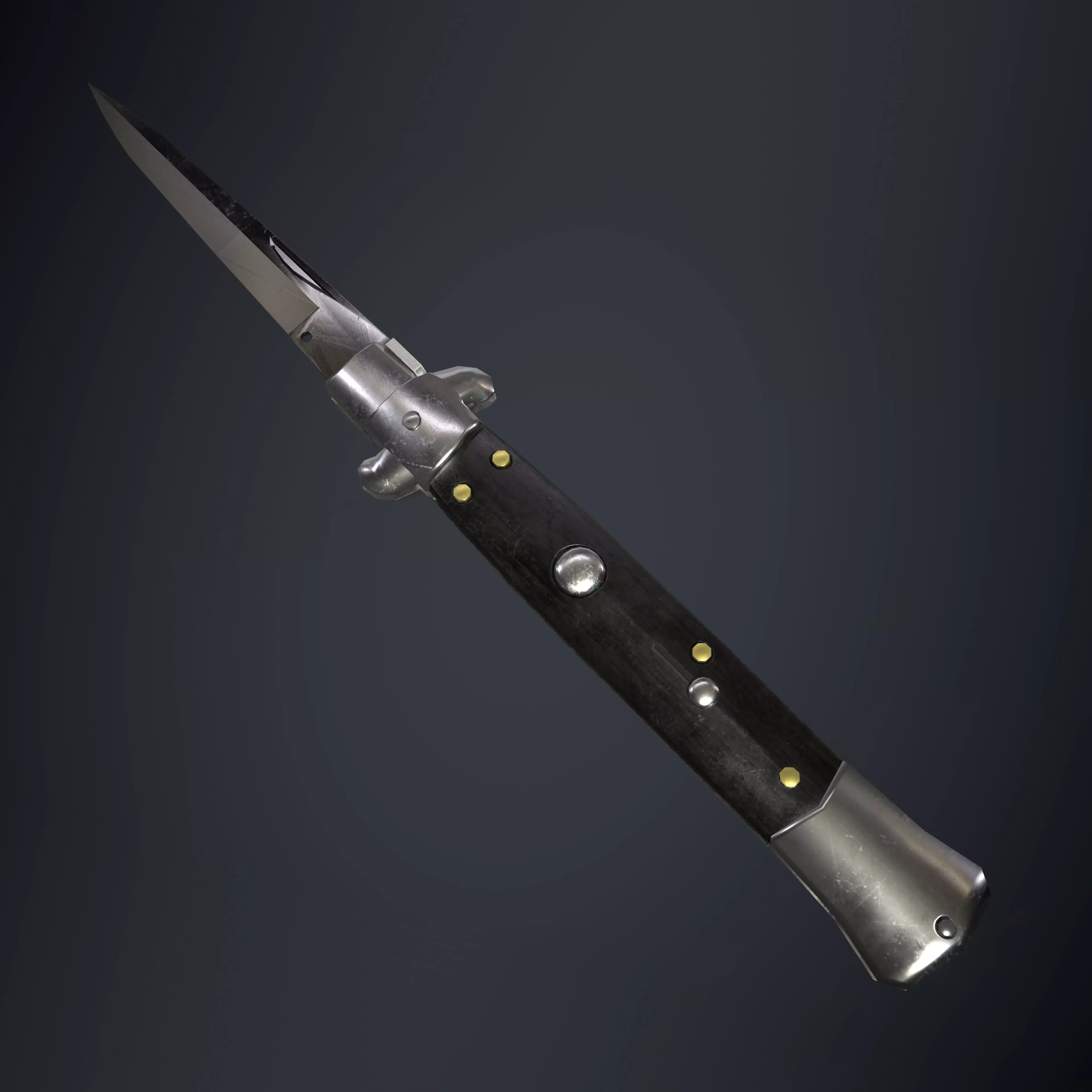 Stiletto Switchblade - PBR Game Ready Low-poly 3D model