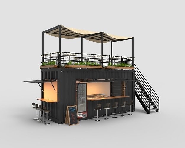 Cafe Container 3 3D model