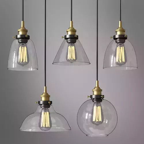 Stainless Steel Brushed Steel Shade Ceiling Lamp