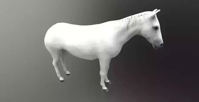 horse lowpoly 3D model