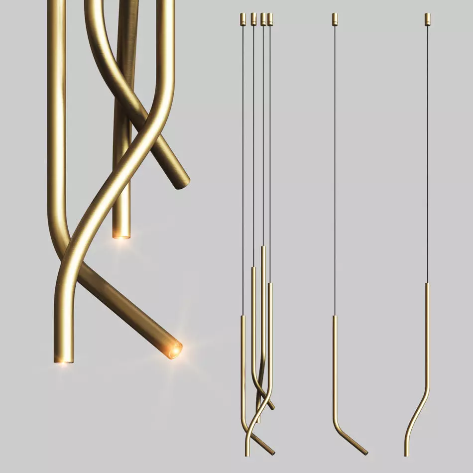Libra pendant lights 3D model_0