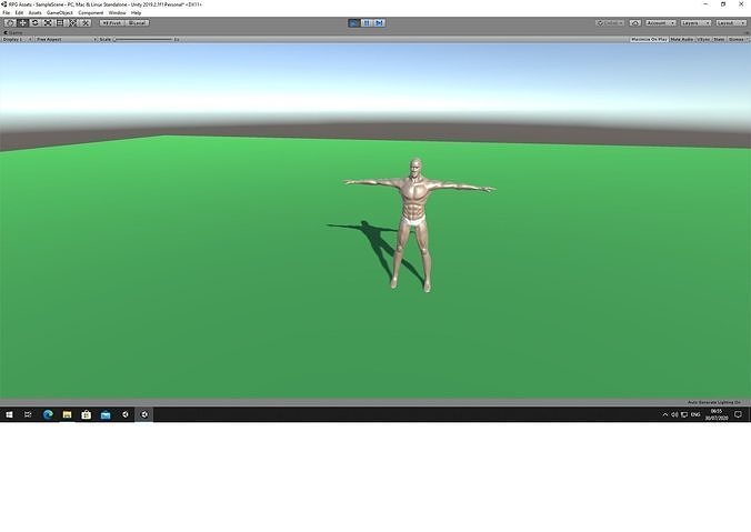 HumanMaleBase mannequin male Low-poly 3D model