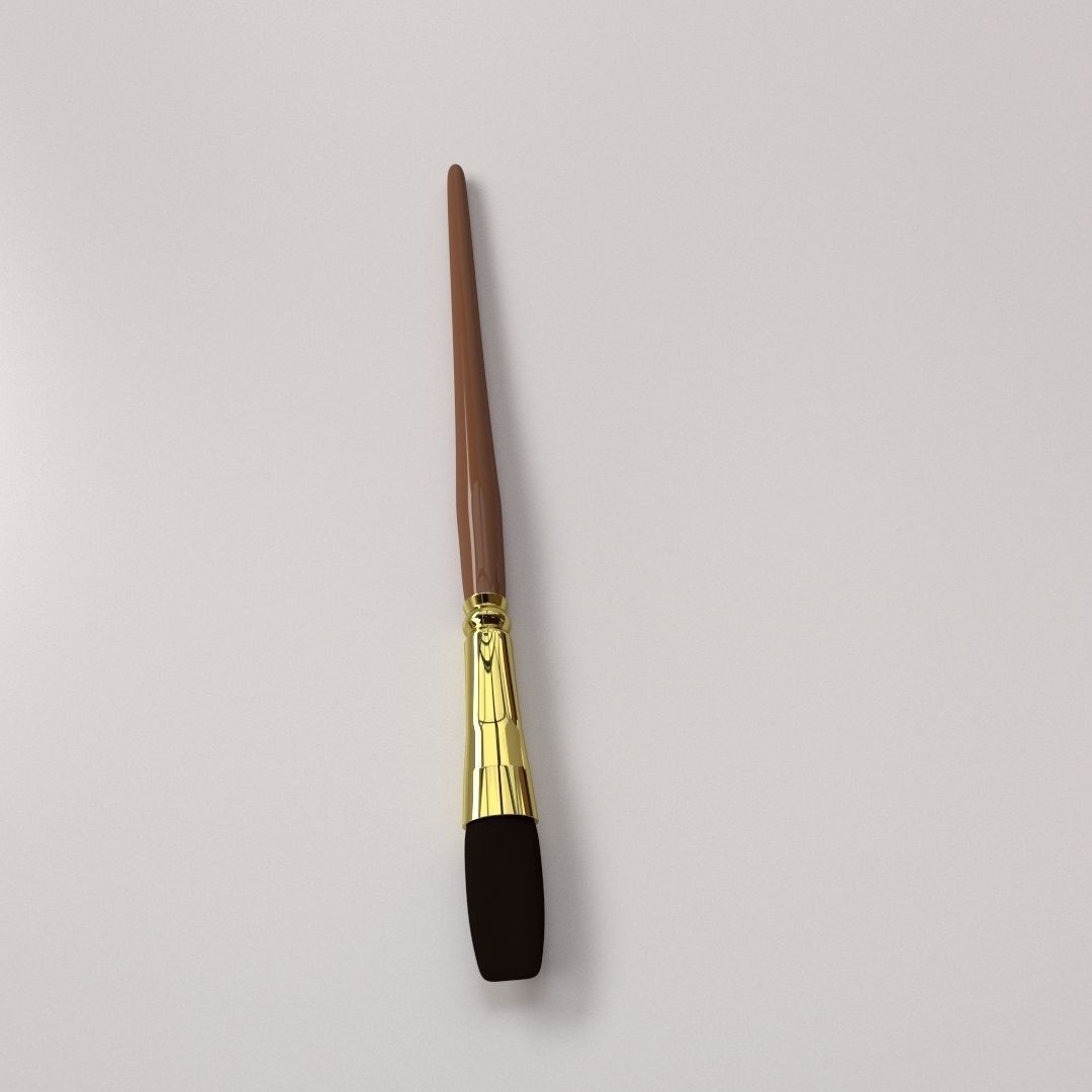 Artist Brush 3D model_1