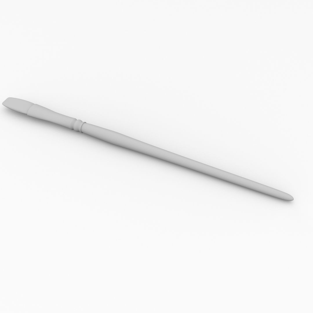 Artist Brush 3D model_3