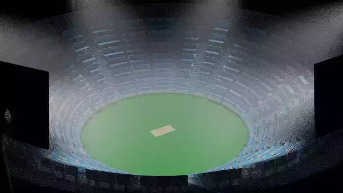 cricket stadium 3d model
