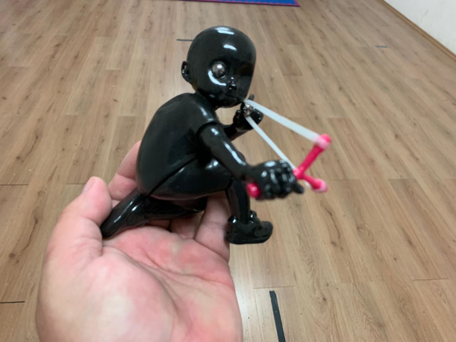 Slingshot boy 3d Printed Model 3D print model_4