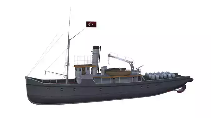 nusret mayin gemisi 3D model
