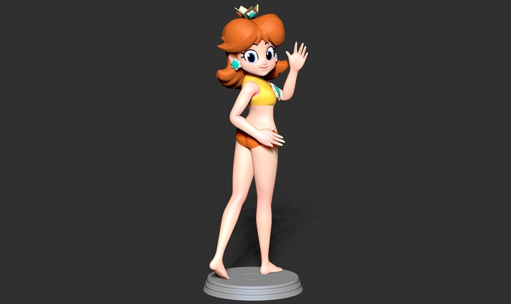 Princess Daisy 3D print model_17