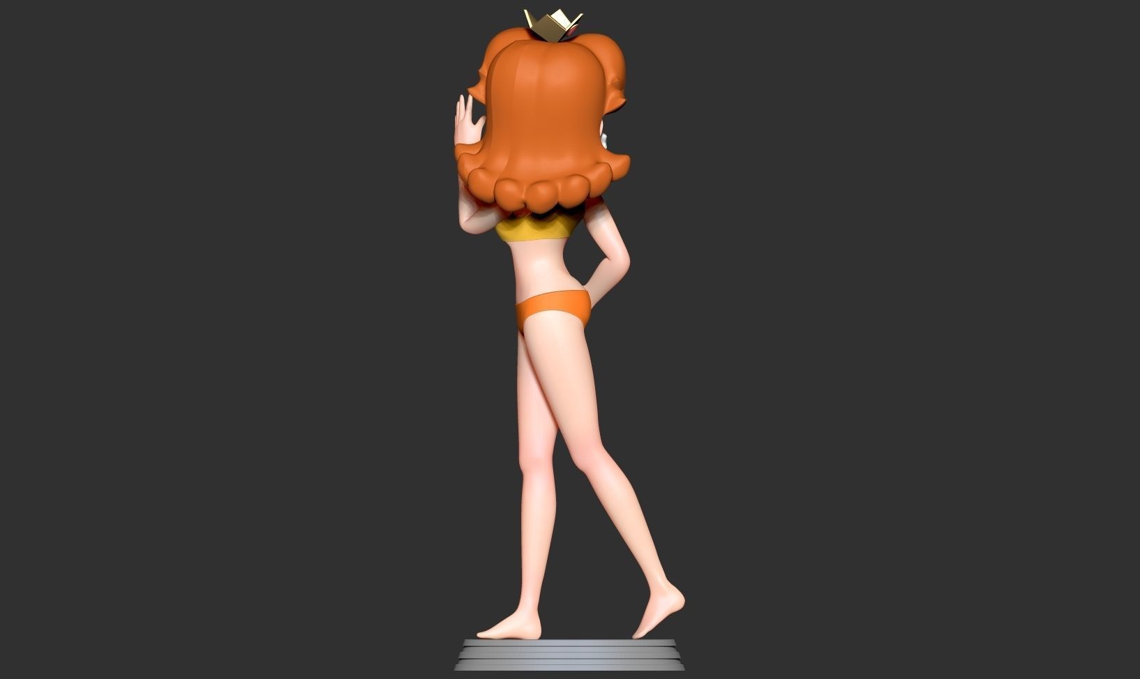 Princess Daisy 3D print model_9