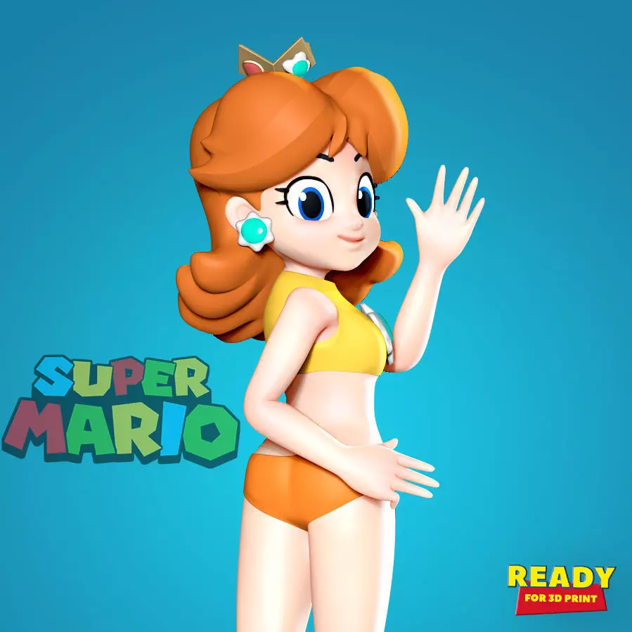 Princess Daisy 3D print model_0