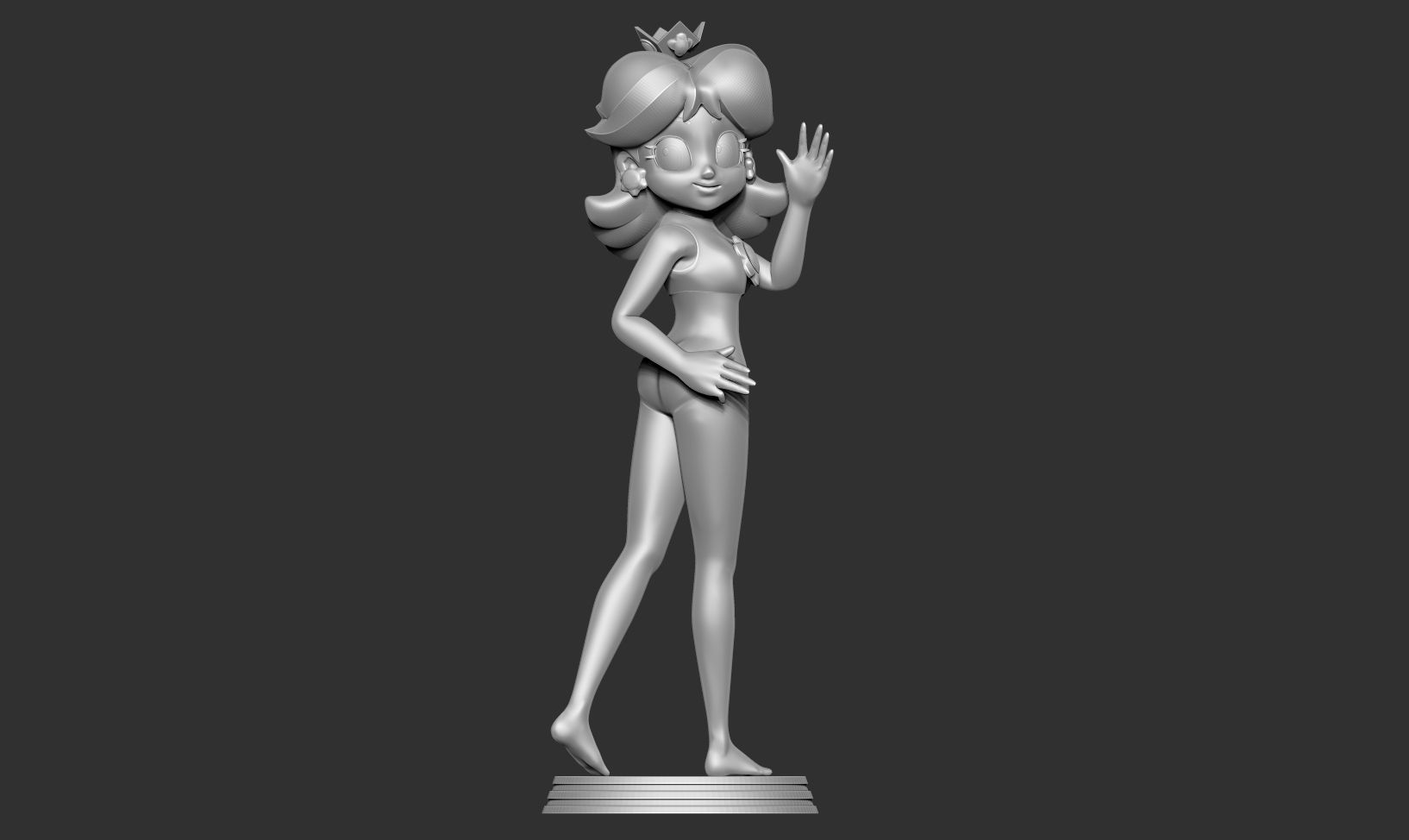 Princess Daisy 3D print model_12