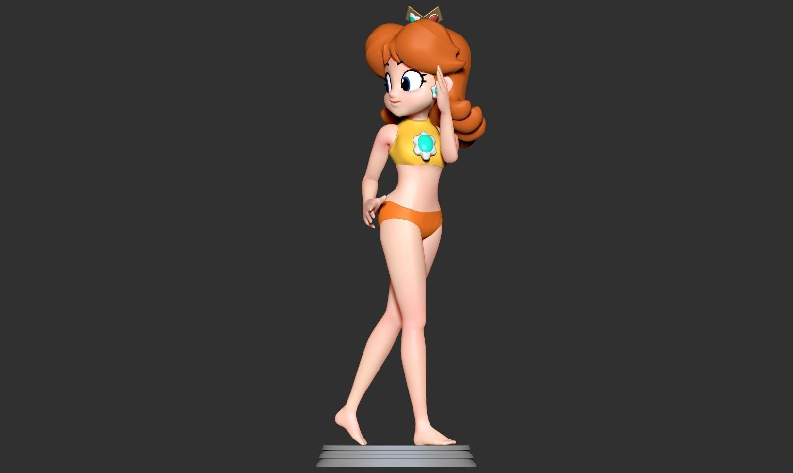 Princess Daisy 3D print model_13
