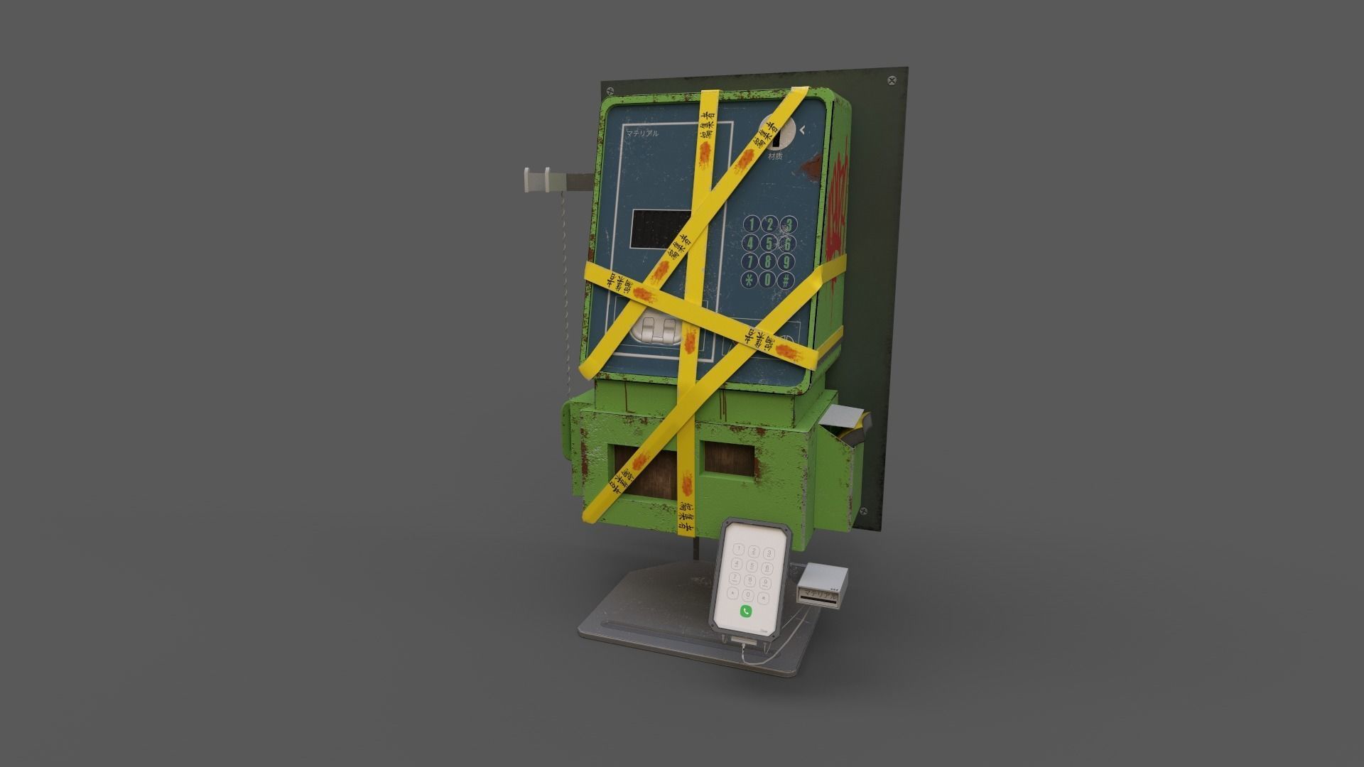 PHONE WARNING 3D model_2