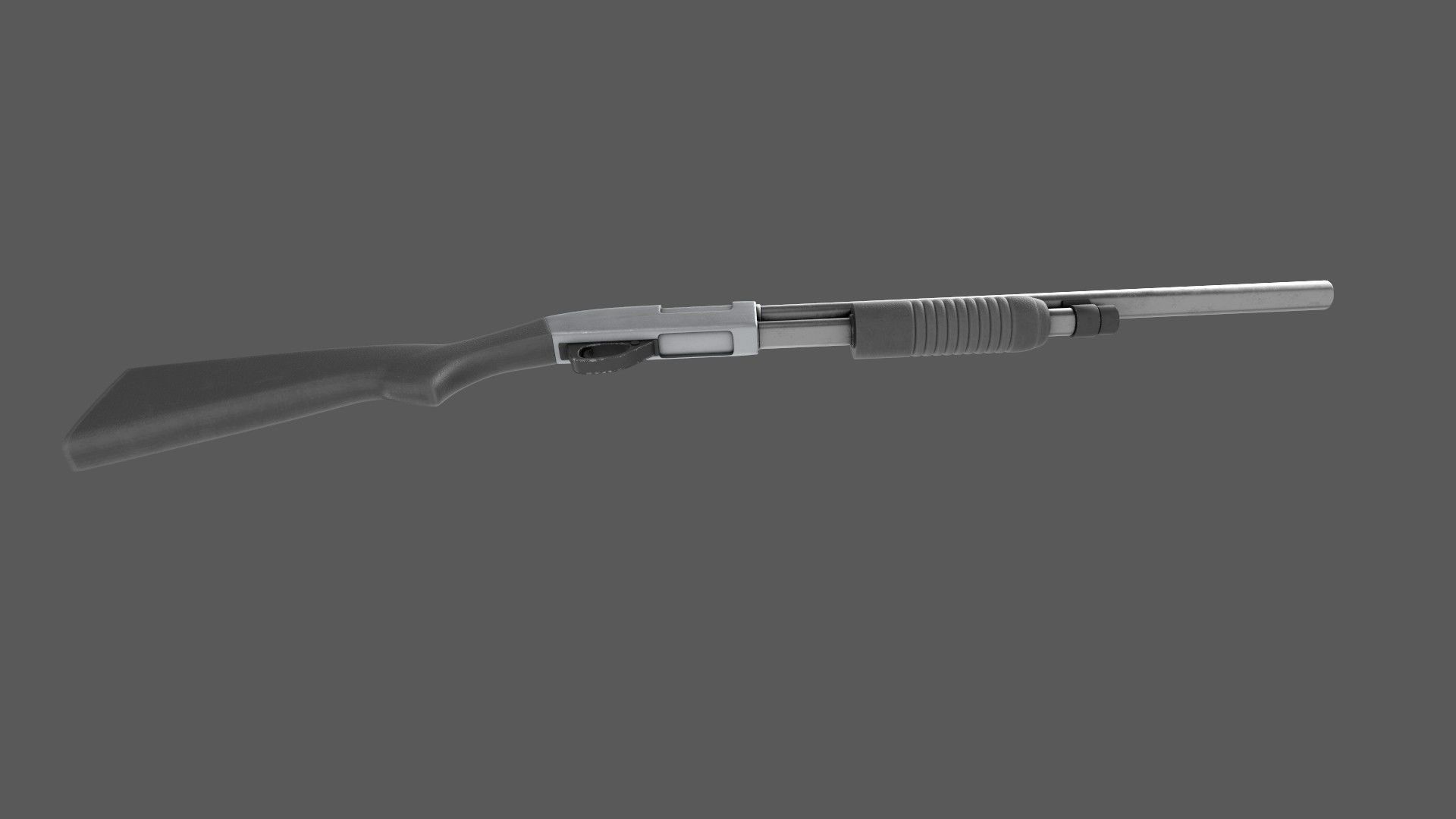 Shotgun Game Ready Low-poly 3D model_4
