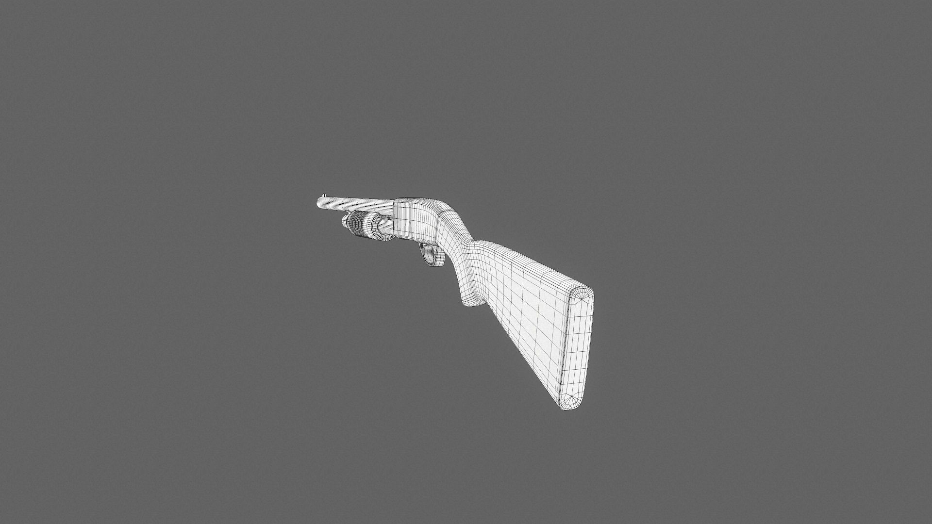 Shotgun Game Ready Low-poly 3D model_8