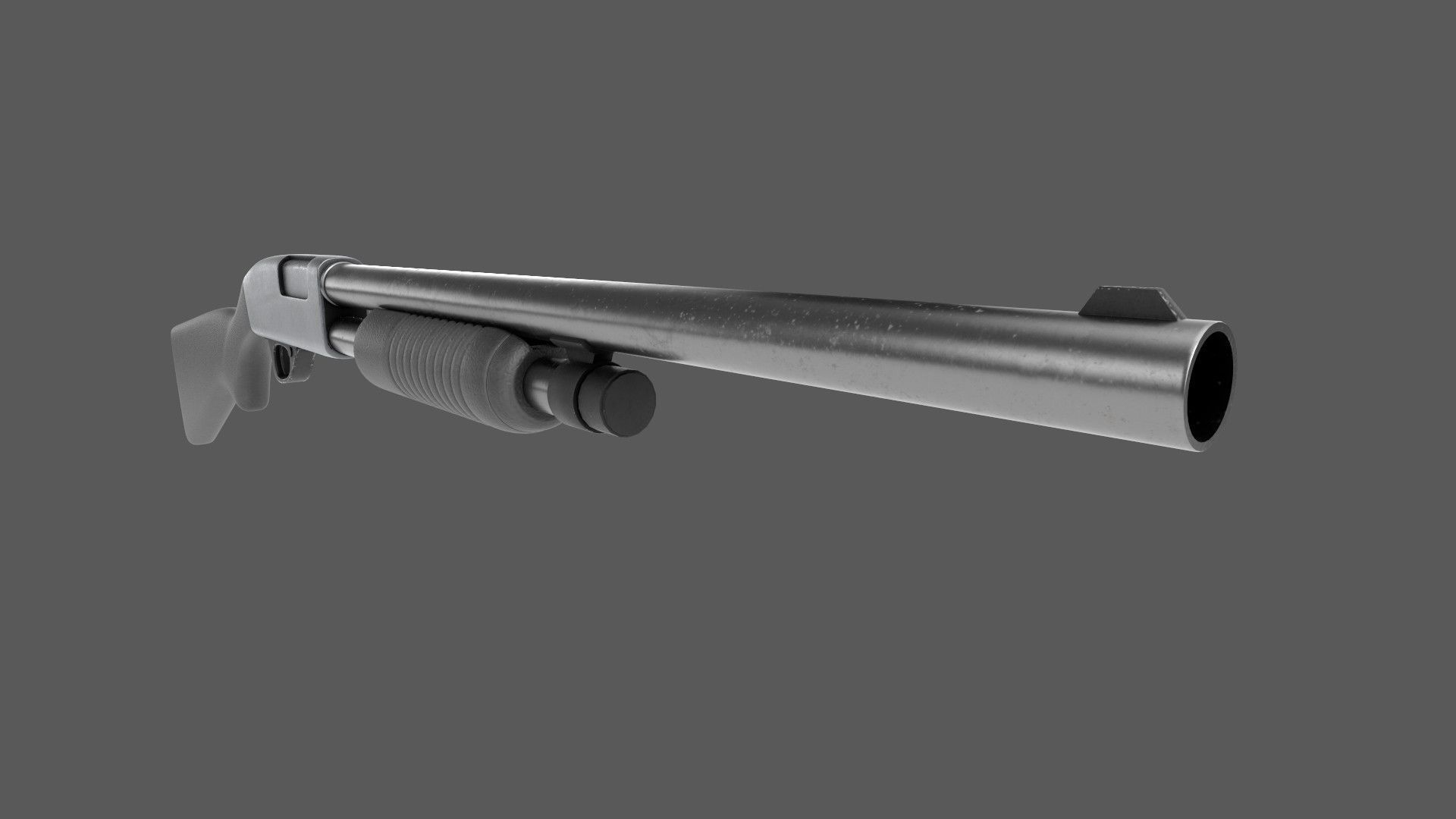 Shotgun Game Ready Low-poly 3D model_6