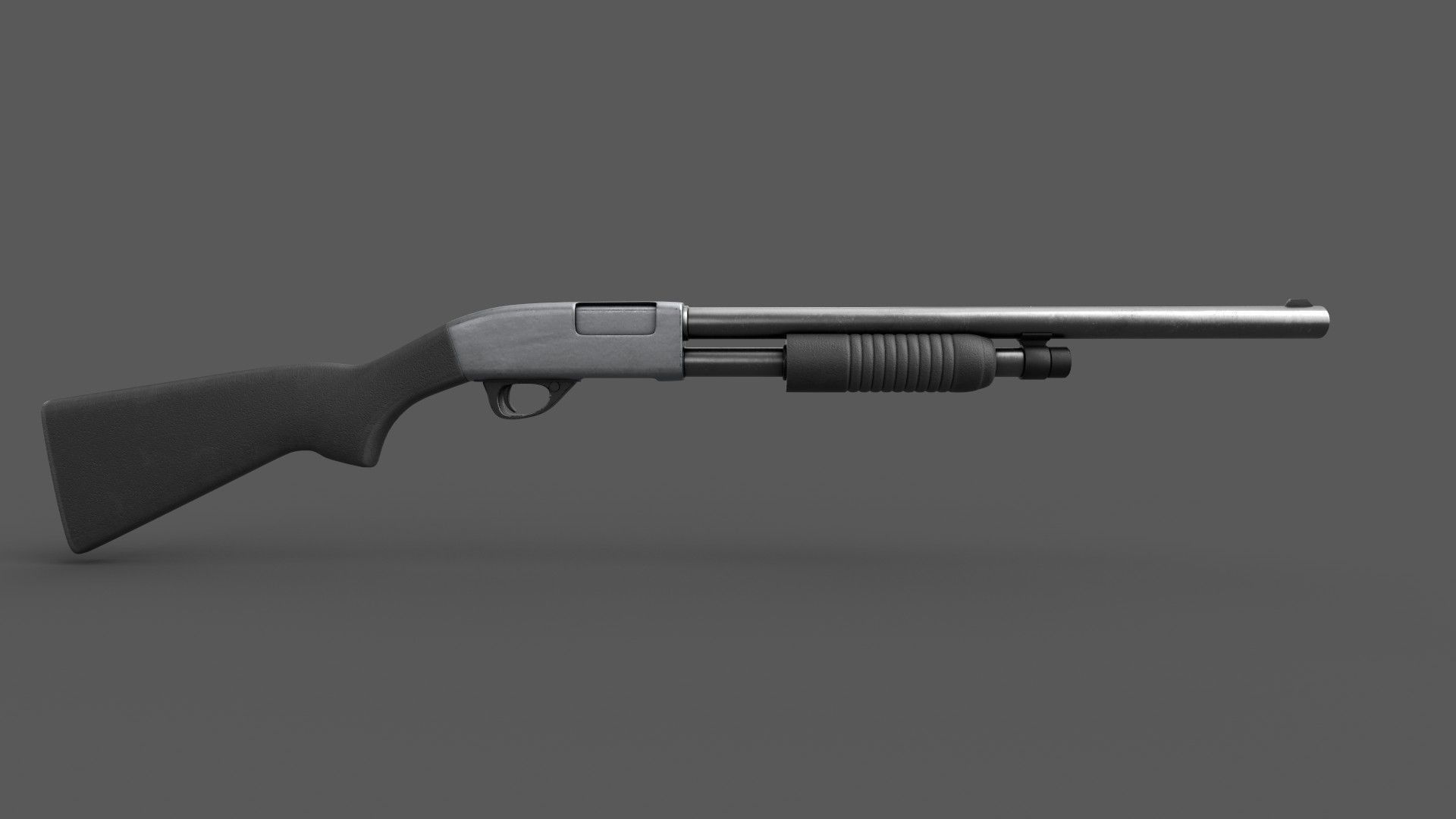 Shotgun Game Ready Low-poly 3D model_2