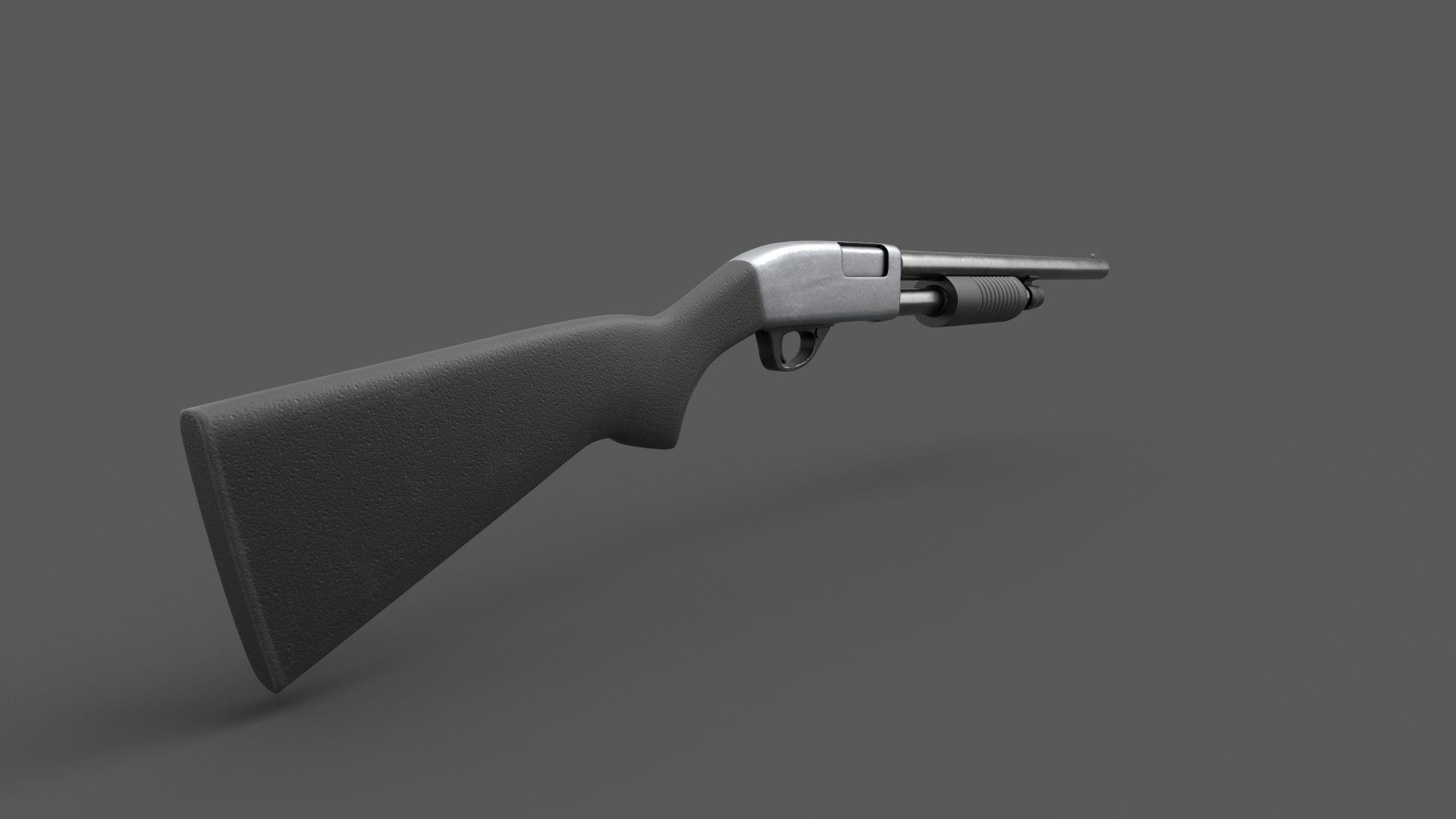 Shotgun Game Ready Low-poly 3D model_3