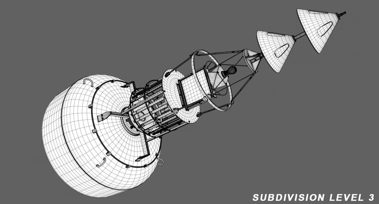 Lake Sunset Low-poly 3D model_7