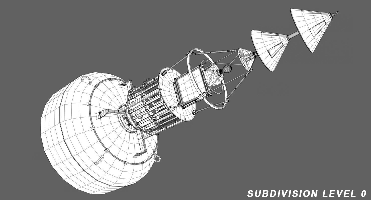 Lake Sunset Low-poly 3D model_6
