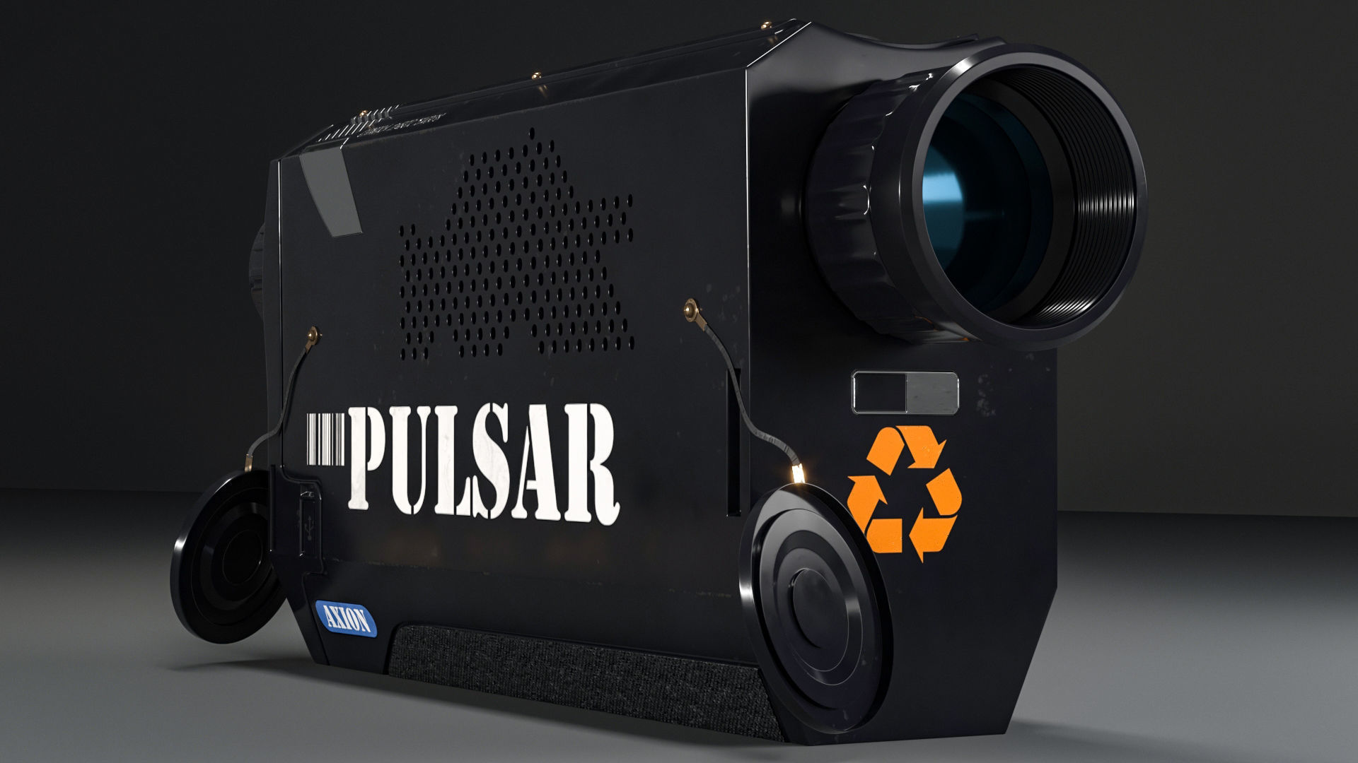 kitbash weapon optics laser camera night phone gps 3D model_3